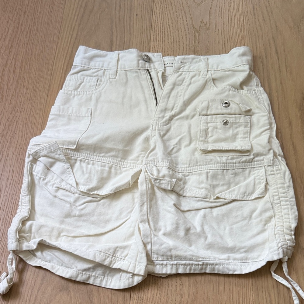 PacSun Cream Cargo Shorts